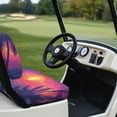 thumbnail image 3 of Garronmavis Sunset Palm Tree Golf Cart Seat Covers Washable Split Backrest Front Seat Cover Easy to Install for Outdoor Protection Summer Accessiores Universal Fit, 3 of 6
