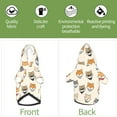 thumbnail image 6 of Cauagu Shiba Head Face Pattern Winter Pet Hoodie Sweatshirts- Dog Hoodie Sweater with Leash Hole - Cute Dog Hoodie - Pet Clothes Puppy Cat Custume -Small, 6 of 8