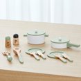 Little Chef Frankfurt Wooden Pretend Play Cookware Set, Green - Walmart.com