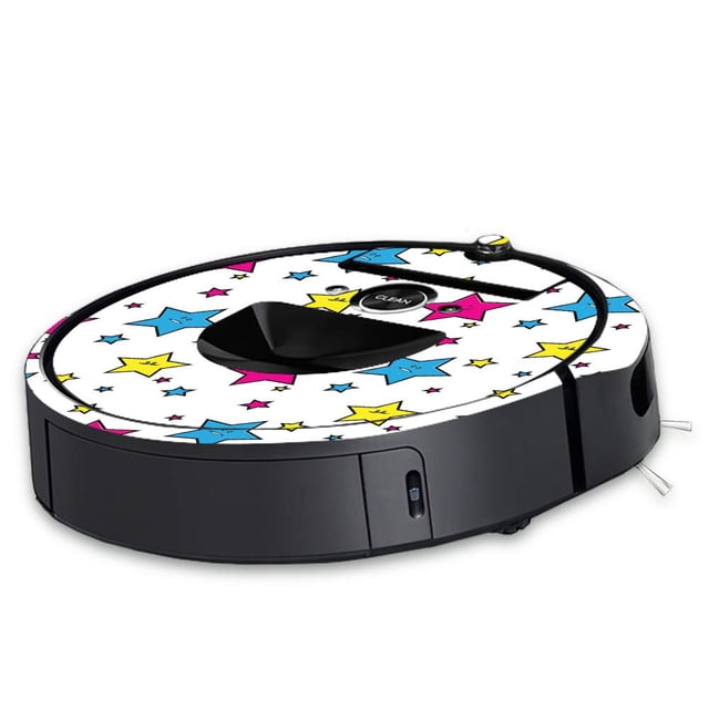 MightySkins Skin Compatible with iRobot Roomba i7 Robot Vacuum - Smiley Stars | Protective, Durable, and Unique Vinyl Decal wrap Cover | Easy to Apply, Remove, and Change Styles | Made in The USA