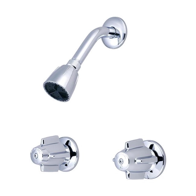 Central Brass 80926 Two Handle Shower Set - Polished Chrome