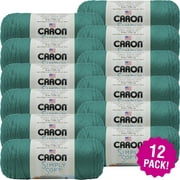 Angle View: Caron Simply Soft Solids Yarn 12/Pk-Cool Green