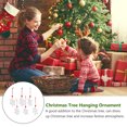 thumbnail image 2 of 6pcs Snowflake Ornament Hanging Wooden Snowflake Craft Christmas Tree Ornament, 2 of 8