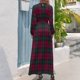thumbnail image 3 of Vestido largo a cuadros Clan Lindsay para mujer, vestidos largos, vestidos de noche de lujo para mujer, vestidos de noche para boda, vestidos de fiesta para mujer, 3 of 5