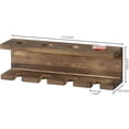 thumbnail image 2 of MyGift 2 Piece Wall-Mounted Burnt Wood Baseball Bat Rack and Ball Storage Shelf, 2 of 5