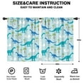 thumbnail image 2 of Blackout Kids Curtains,LightBlue Dinosaurs Eggs Palms Pattern Childrens Insulated Curtains Set Of 2,Bedroom Essentials,Toddler Room Decor 42"x54", 2 of 5