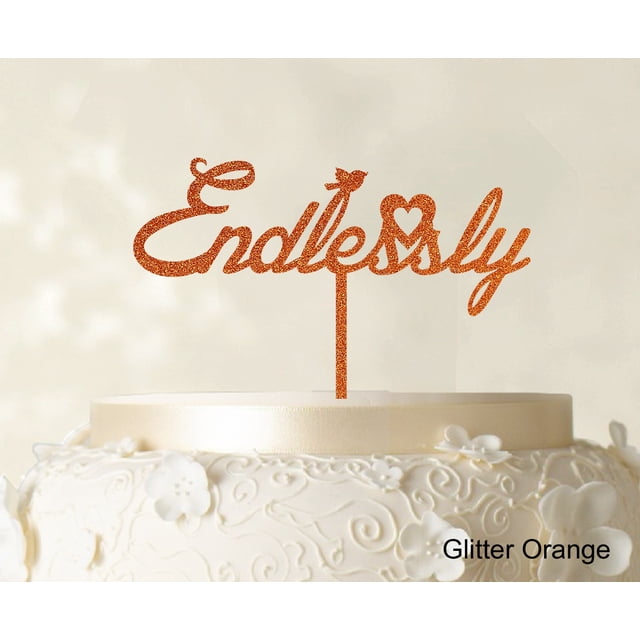 Custom Initial Cake Topper Personalized Name Cake Topper Color Option Available 5-7 Inches Wide