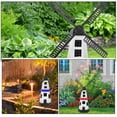 thumbnail image 3 of OULII 5 Sets Courtyard Windmill Black Plastic Outdoor Use Rotating Lighthouse Design, 3 of 8