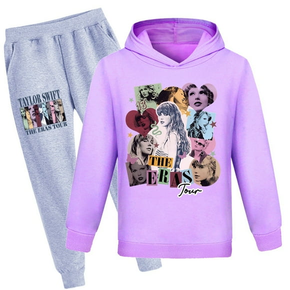 Swift Boys Girls Casual Hoodie Suit, Cotton Hoodie Pullover, Light Casual Long Sleeve Sweatshirt Suit