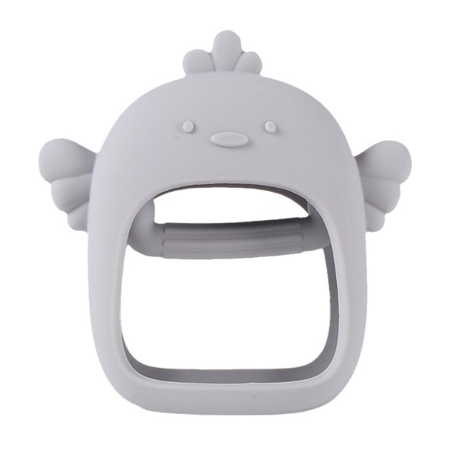 CAIROYAR Mordedor para bebé, guantes de pollito, mordedor de silicona anti-comer, mano, molar, St