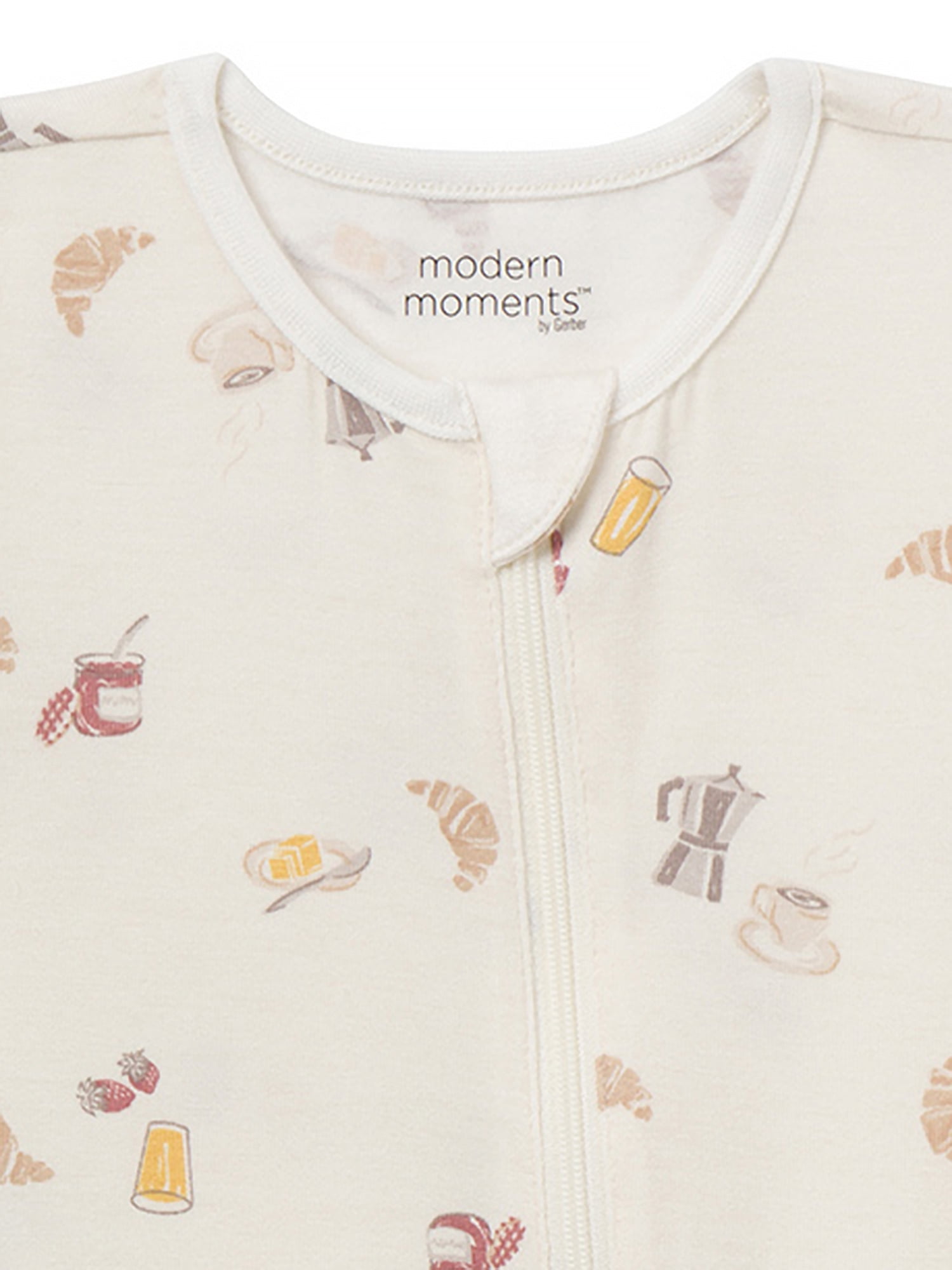 Modern Moments by Gerber Baby Neutral Super Soft Viscose 2-Pack Coveralls, Sizes Newborn - 12 Months