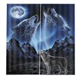 thumbnail image 1 of GROWTH TANK Ensemble de 2 Panneaux Décoration Animale pour Adolescents Rideaux Imprimés 3D Loup, 1 of 9