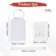 thumbnail image 3 of Etiquetas de Equipaje Uxcell para Maletas [4PCS] - Etiquetas de Bolsa con Cubierta de Privacidad Segura con Asa de Hierro - [Blanco - Cuero PU], 3 of 7