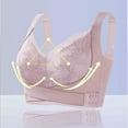 thumbnail image 3 of Bigersell Tshirt Bras for Women On Sale Plus Size Bras Convertible Bra Style B2565 V-Neck Convertible Bras Hook and Eye Bra Closure Tall Size Training Bras for Girls 8-10 Pink M, 3 of 5