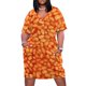 thumbnail image 1 of Beans In Things Pattern Loose Pocket Dress luxury woman party dress women long dresses, 1 of 6