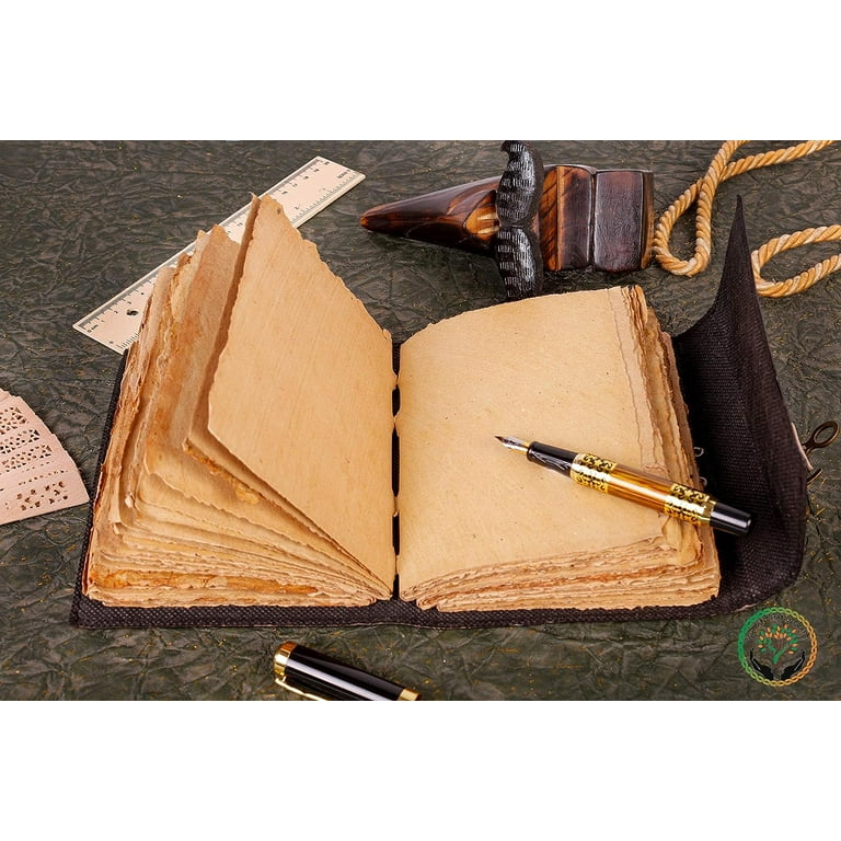 OVERDOSE Lapis Stone Journal met messing C-Lock - handgemaakt dagboek voor studenten, kantoor gebonden lederen dagboek voor mannen en vrouwen | schetsboek | notitieboekdagboek - 5 x 7 inch | 12 x 17