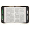 thumbnail image 5 of Brown Faux Leather Classic Bible Cover  I Know The Plans - Jeremiah 29:11 Script Two-Tone  Bible Case Book Cover for Men/Women, Medium, 5 of 5