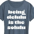 thumbnail image 3 of Instant Message - Delulu Is The Solulu - Women's Short Sleeve Graphic T-Shirt, 3 of 6
