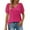Hot Pink, variant on Scyoekwg Womens Summer Tops Womens Summer Fashion Comfy Clothes Short Sleeve Tops Ladies Blouses Dressy Casual Women's Shirts Casual Loose