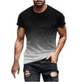 thumbnail image 2 of WAENQINLA Mens Gradient Graphic Tshirts Big and Tall Short Sleeve Athletic Shirt Summer Fashion Crewneck Pullover Tees,5XL, 2 of 5