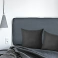 thumbnail image 6 of NICEXMAS Headboard Slipcover Stretchable Polyester Fabric Dark Grey Elastic Edge Protector for Bed Use, 6 of 6