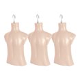 thumbnail image 1 of Atmos Homeware Maniquí de Niño y Niña | Exhibidor Infantil de Plástico de Alta Resistencia con Gancho | Torso Unisex para Ropa y Accesorios | Paquete de 3 Piezas color Beige, 1 of 5