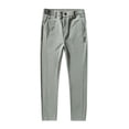 thumbnail image 3 of Puntoco Pantalones casuales de otoño para hombre, sueltos y versátiles, pantalones de pierna recta de color sólido con bolsillos, 3 of 4