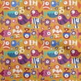 thumbnail image 1 of oneOone Velvet Rust Brown Fabric Kids Fish Craft Projects Decor Fabric Printed By The Yard 58 Inch Wide, 1 of 4