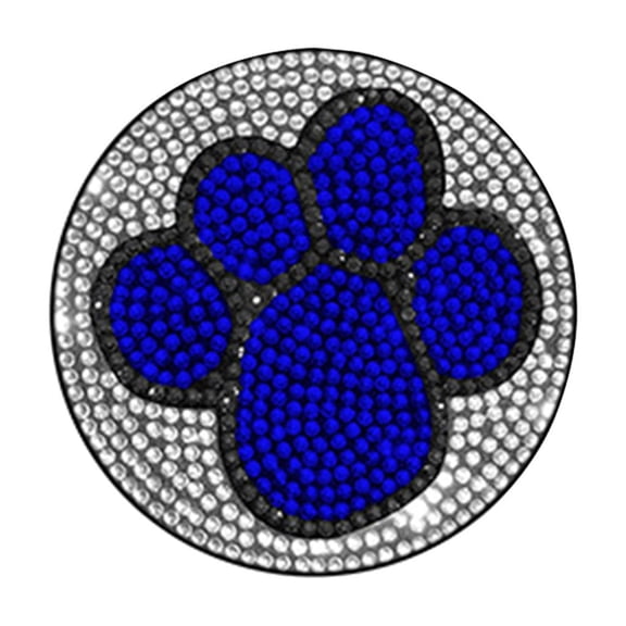 Qholemyo Universal Non-Slip Car Cup Mat - Dog Paw Print Embedded Decorative Saucer, Heat Insulation Car Cup Coasters