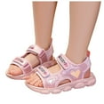 thumbnail image 4 of Sopiago Girl's Sandals Kids Hiking Sandals Adjustable Straps Open Toe Sport Sandals Toddler Summer Sports Outdoor Shoes Pink,11.5 (Toddler/Little Kid/Big Kid), 4 of 7