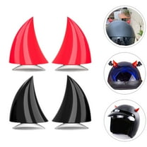 OFFIGAM 4pcs Motorcycle Horns Accessories with Cup Adhesive, Universal Ski Decorations, Motorcycle Flair Set