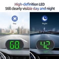 thumbnail image 4 of Zootealy High-Definition 3-Inch HUD with MPH Display - Easy Plug-and-Play Operation - Black ABS Material - White and Green Word Color Options, 4 of 6