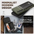 thumbnail image 3 of VRS Design case for Galaxy S23 Plus Damda Glide Hybrid Groove Green, 3 of 7
