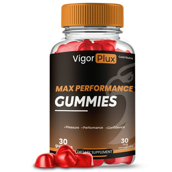 (1 Pack) Vigor Plux Gummies for Men, Advanced High Potency Formula, Vigor Plus Gummies, VigorPlux Supplement All Natural Performance