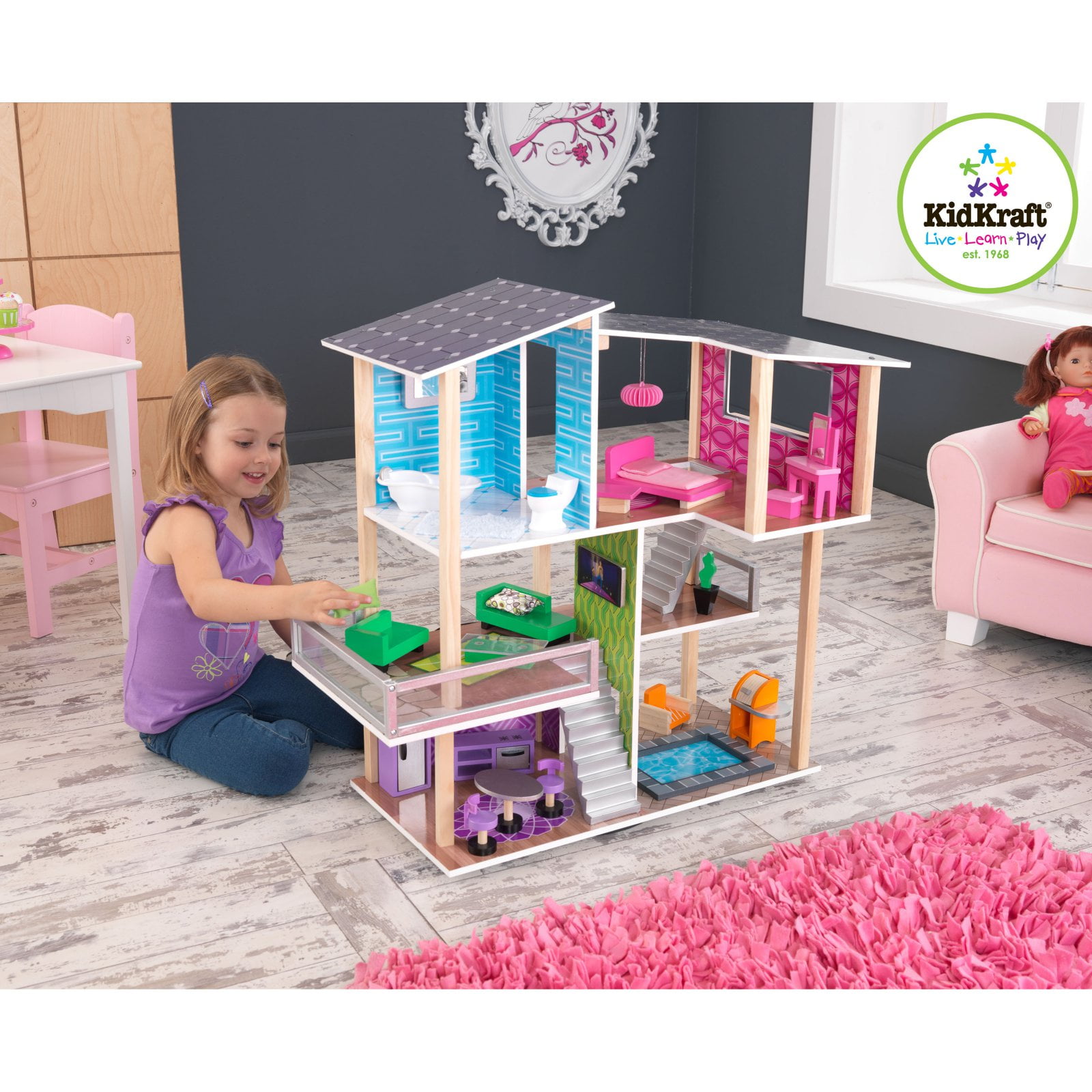 kidkraft modern dollhouse