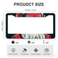 thumbnail image 3 of 2 Pack Cool Santa License Plate Frames Christmas License Plate Frames Cover Holders Metal 2 Holes for Girl Women Men Vehicles, 3 of 6