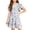 Purple, variant on Grblisyd Girls Dresses Size 10-12 Ruffle Short Sleeve Dresses Kids Floral Print Summer Crewneck A Line Casual Sundress