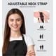 thumbnail image 3 of 2 Pack Adjustable Bib Apron Waterdrop Resistant with 2 Pockets Cooking Kitchen Aprons for Women Men Chef, Black, 3 of 4