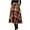 Orange, variant on Women Skirt, Women's High Waisted Plaid A-line Half Body Large Skirt with Pocket, Flowy and Comfortable for Casual, Party, and Daily Wear