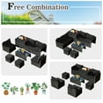 thumbnail image 2 of 8 Pieces Patio Space-Saving Rattan Furniture Set with Storage Box and Waterproof Cover,Outdoor Sectionals, 2 of 10