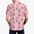 thumbnail image 2 of Polo Shirts for Men, Cute Dog pink Puppy Cuteness Casual Mens Polo Shirts Short Sleeve Button Down Classic Mens Golf Polo Shirts, 2 of 7