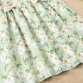 thumbnail image 5 of Girls Summer Dress Light And Thin With Floral Patterns A Waist And Lace With Bow Decorations, 5 of 6