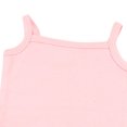 thumbnail image 5 of Riecok Baby Infant Toddler Ribbed Sleeveless Bodysuit Jumpsuit Unisex Solid Color Summer Suspender 0-24 Months Pink 9 M, 5 of 5
