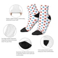 thumbnail image 5 of Fuzoiu Red Blue Polka Dots Print Adult Socks, Crew Moisture-wicking Socks, Unisex Cushion Crew Socks,Casual Sports Ankle Socks, 5 of 7