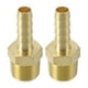 thumbnail image 1 of Accesorios de espiga de latón 5/16" 3/8" NPT Conector de espiga recta con rosca macho para aire, agua, aceite, gas, combustible 2 piezas tono dorado, 1 of 6