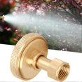 thumbnail image 1 of G1/4" Female Thread 7 Holes Misting Spray Nozzle Garden Watering Sprayer Head (Straight), 1 of 5