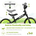 thumbnail image 3 of Canddidliike Kids Bike for Children 1-5 Years Old, 2 Wheel Toddler Balance Bike for Boys Girls in Green, 3 of 7