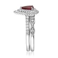 thumbnail image 5 of Gin & Grace 14KT WG Genuine Ruby and Diamond Accent Ring., 5 of 6