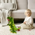 thumbnail image 5 of Almohada de juguete de peluche de dinosaurio de 15,8 ", lindo muñeco de peluche de dinosaurio de peluche verde, animal de peluche de dinosaurio de peluche grande, juguete de dinosaurio para regal, 5 of 5