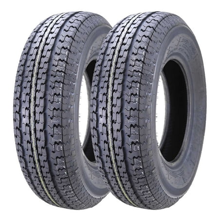 Set of 2 New Premium WINDA Trailer Tires ST 205/75R15 8PR/Load Range D w/Scuff